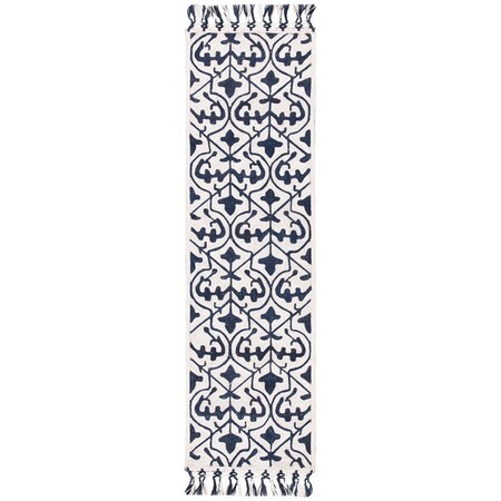 Safavieh 2 ft. -3 in. x 8 ft. Sahara 400 Runner Area Rug - Navy & Ivory SAH407N-28